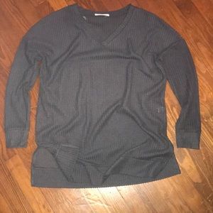 Cozy Zenana Waffle Shirt NWOT